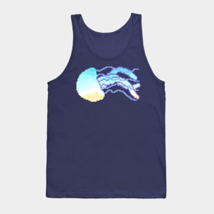 Modern Pixel Sea Jellyfish Tank Top